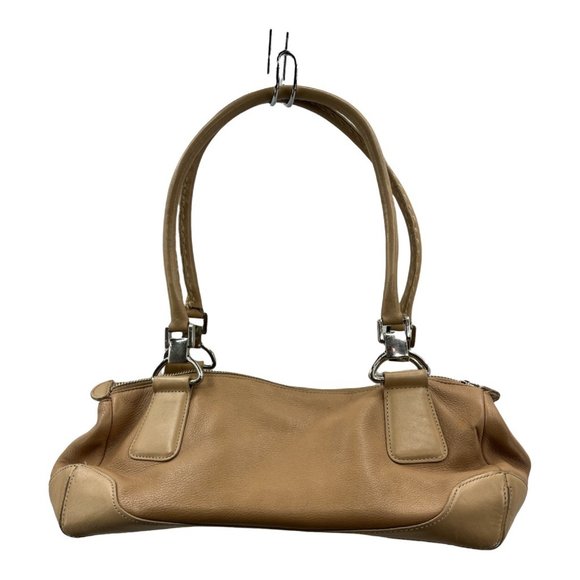 Antonio Melani Handbags - Antonio Melani Womens Satchel Handbag Beige Zipper Dual Handle Pockets M